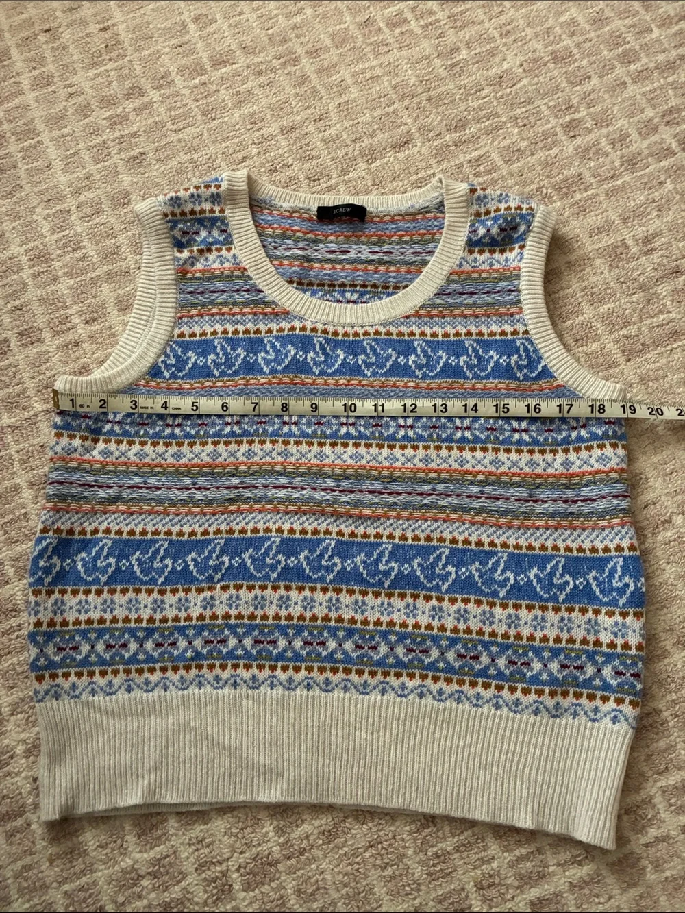 J. Crew Fair Isle sweater-vest wool blend